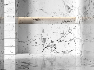 white marble tile 3d model