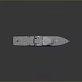 Modern Warship 3D Model With Streamlined Hull Design And Naval Deck Structure