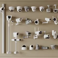 Camera surveillance camera spherical camera infrared camera security monitoring outdoor monitoring 3d model