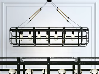 Industrial LOFT chandelier light bulb chandelier 3d model