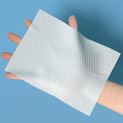 Handheld White Soft Tissue With Honeycomb Texture For Daily Household Use 3d model