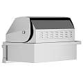 Stainless Steel Outdoor Grill With Built in Design And Control Knobs 3d model