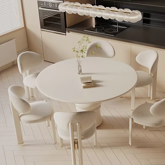Modern dining table 3d model
