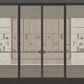 Modern sliding door 3d model
