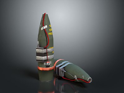 bomb missile airborne missile ship missile cruise missile high altitude bomb guided weapon cruise weapon 3d model