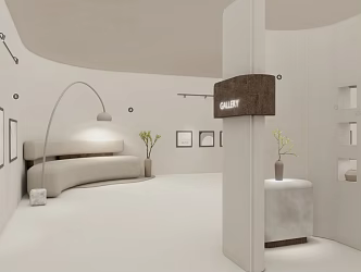 Quiet Wind Shop Guest Reception Room Beauty Salon 3d model