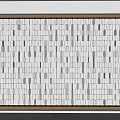 Modern background wall Random background wall Cyber red background wall background wall partition sofa background 3d model