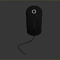 High Precision Ergonomic Wired Computer Mouse With Sleek Black Design For Office And Home Use 3d model