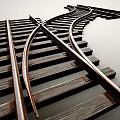 rail track rail rail rail track 3d model