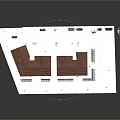 Multi Story Residential Building With Red Roof White Exterior And Landscaped Parking Area