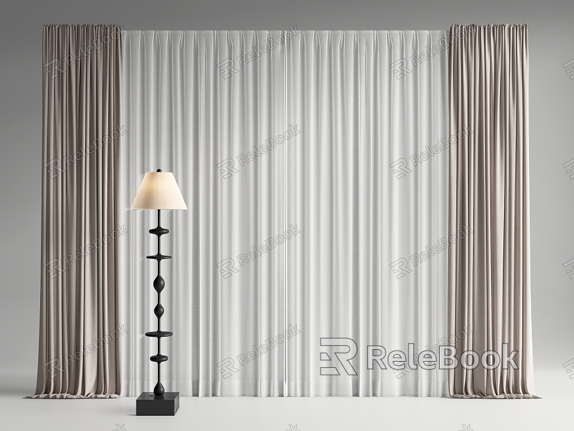 curtain fabric curtain gauze curtain model