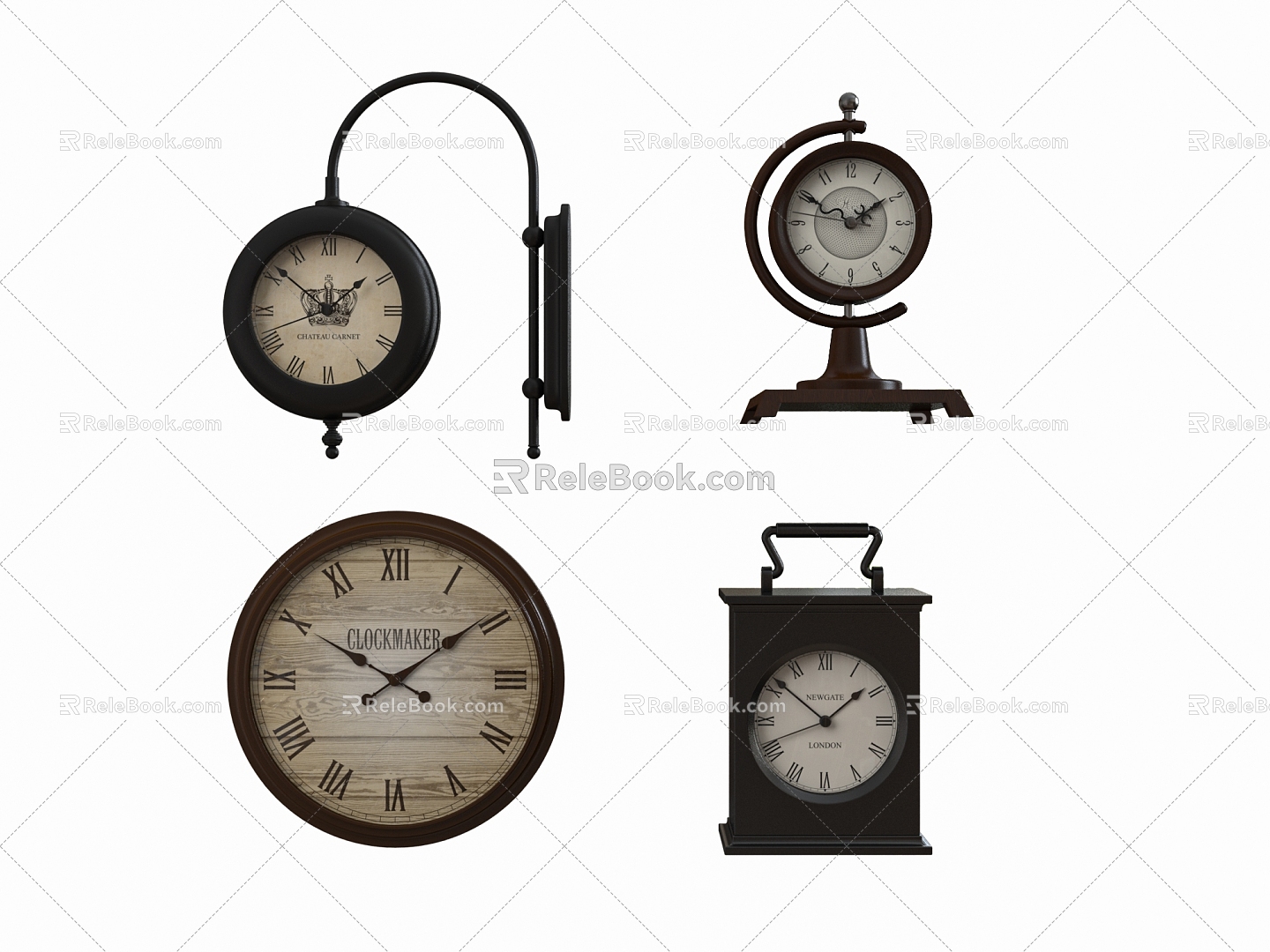 Vintage Clock 3d model