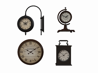 Vintage Clock 3d model