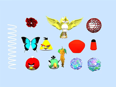 Modern outdoor sketch lighting engineering street tree pendant lighting sketch 3d model