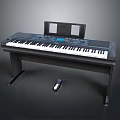 YAMAHA Electronic Keyboard With Stand Pedal And White Black Keys