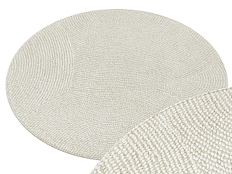 Round carpet Modern carpet 3d model