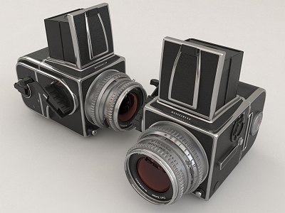 Retro camera to take pictures 3d model