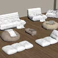 Modern Lazy Sofa Bean Bag Sofa 3d model