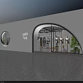 Modern Clothing Store Interior With Fashion Apparel Hanging Racks Mannequins Wooden Shelves And Plants