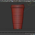 Disposable White Paper Coffee Cup With Black Lid And Brown Sleeve