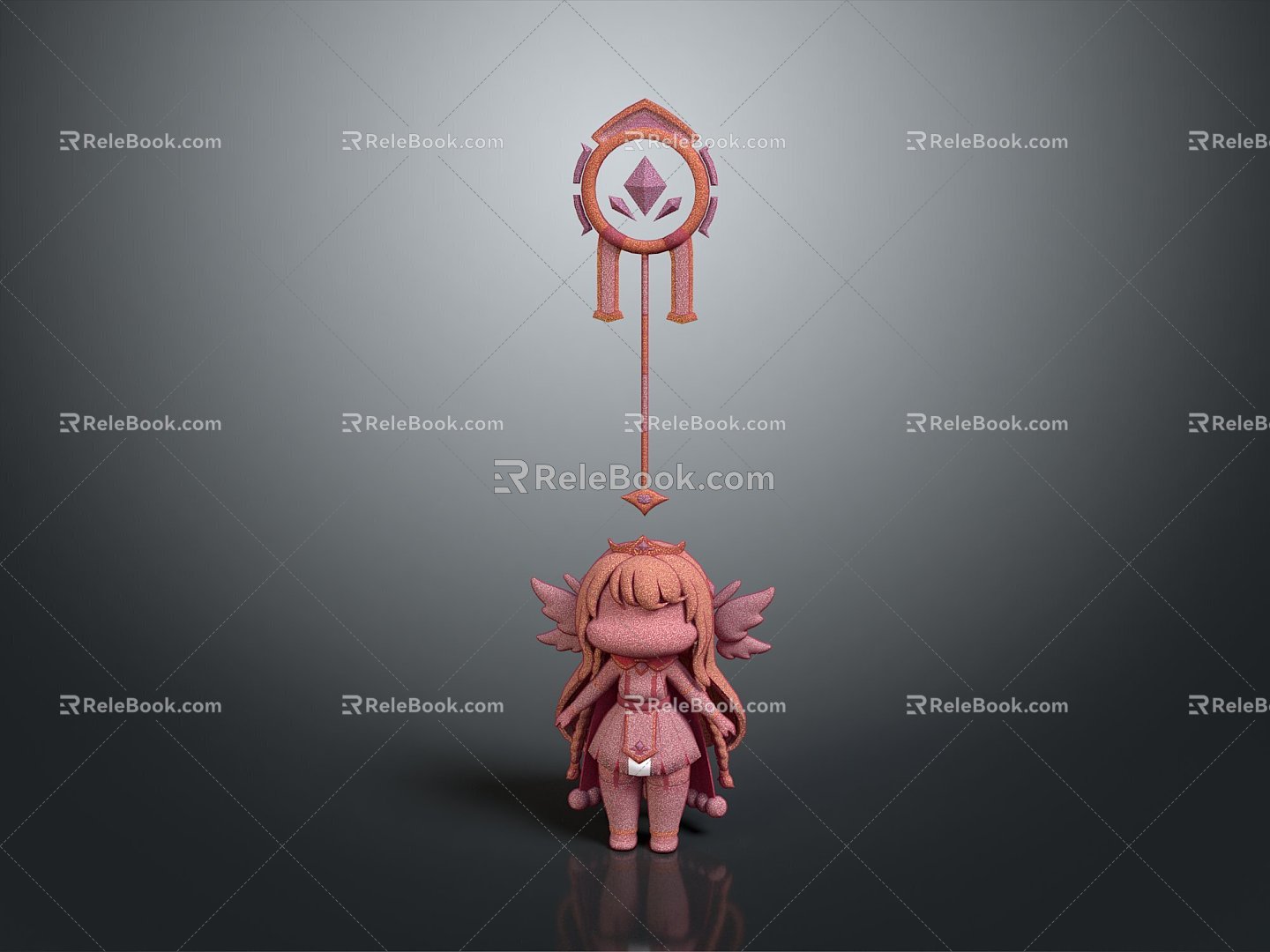 Female Elf Cartoon Witch Magic Witch Magic Girl Magician Elf Mage Warlock Wizard 3d model