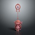 Female Elf Cartoon Witch Magic Witch Magic Girl Magician Elf Mage Warlock Wizard 3d model