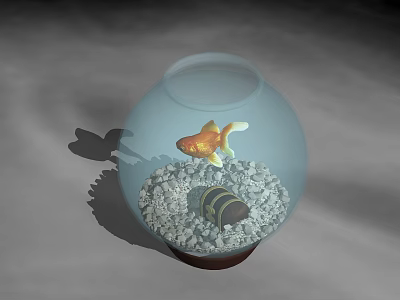 Secrets in the fish tank 3d model