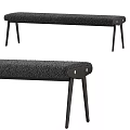 CB2 Baja Fabric Bed End Stool Bench 3d model