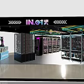 Vibrant Arcade Room With Claw Machines Neon Lights Stuffed Toys And Large Doll Sculpture