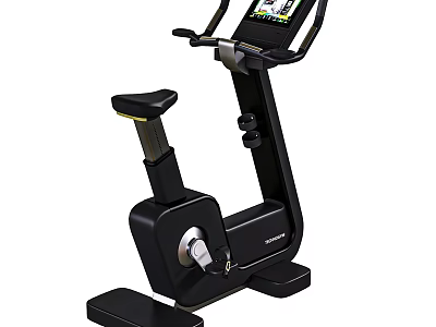 Stationary Bike With Digital Display Screen Ergonomic Seat And Home Gym Workouts 3d model