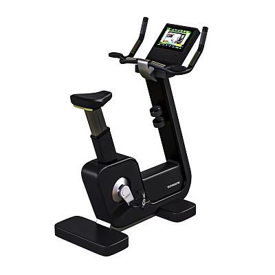 Stationary Bike With Digital Display Screen Ergonomic Seat And Home Gym Workouts 3d model