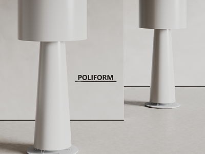 poliform floor lamp Simple floor lamp White floor lamp 3d model