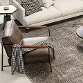 White L Shaped Sofa Coffee Table Set With Decorative Pillows Throw Blanket And Grey Rug