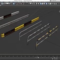 Highway guardrail fence road guardrail low face number low model simple model game sub-era film and television level super realistic high precision 3d model
