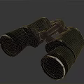 Vintage Black Leather Binoculars With Clear Lenses And Durable Metal Frame