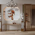 New Chinese-style Entrance Functional Entrance 3d model