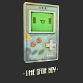 Electric Toy Retro Handheld Game Console With Green Screen And Control Buttons