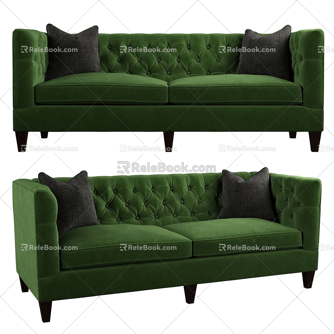 Double sofa 3d model