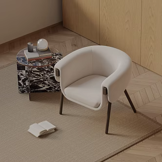 modern leisure chair 3d model