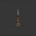 Metallic Industrial Tower Apparatus With Multi Layered Frame And Spherical Top