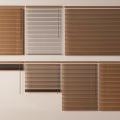 Various Styles Of Wooden And White Venetian Blinds For Home Window Decor