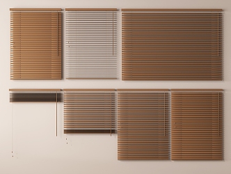 new chinese venetian blinds roller blinds bamboo blinds 3d model