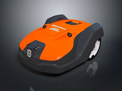 WORX Orange And Black Smart Robotic Mower With Computer Controlled System And Efficient Design 3d model