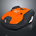 WORX Orange And Black Smart Robotic Mower With Computer Controlled System And Efficient Design 3d model