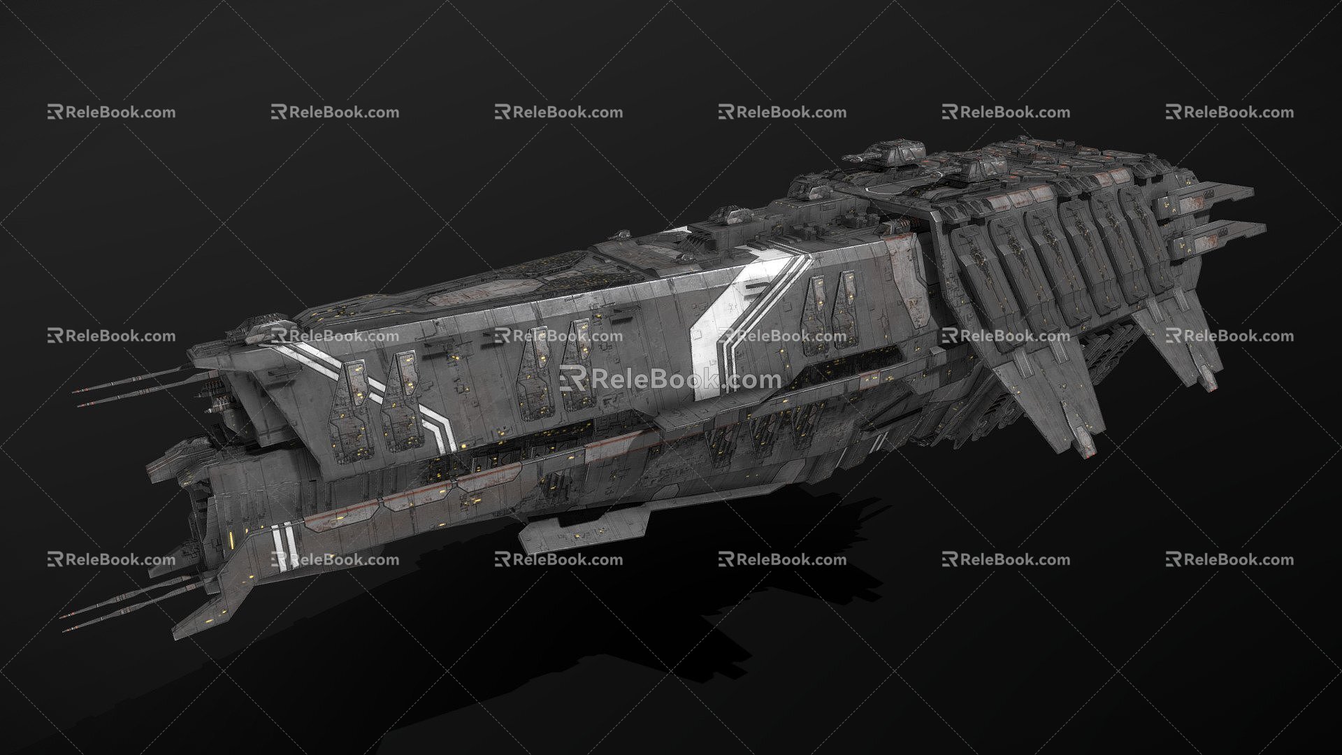 Weapon ancestor warship 3d model