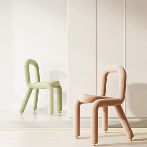 Leisure Chair Single Chair Dining Chair Children's Single Chair 3d model
