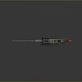 Rustic Green Heavy Machine Gun With Long Barrel Ammunition Belt Mount And Mechanical Structure