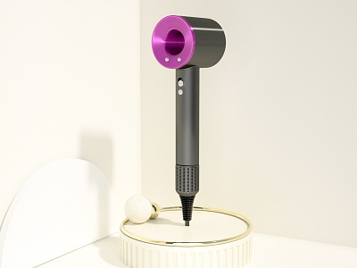 Hair dryer Daily household appliances 3d model