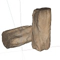 Modern Stone Pillar Stone 3d model