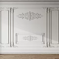 Gypsum Molding Interior Wall Decor With Ornate Carvings And Symmetrical Frames